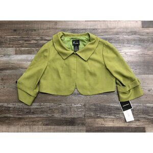 K Petite Womens 12P Green Shrug Sweater New With $100 Tags